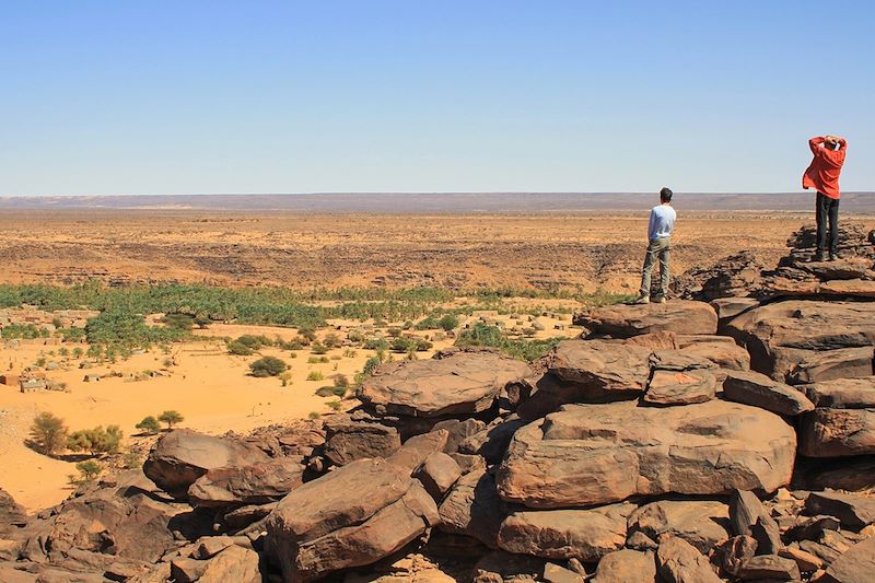 Vue panoramique en route vers Chinguetti - Mauritanie