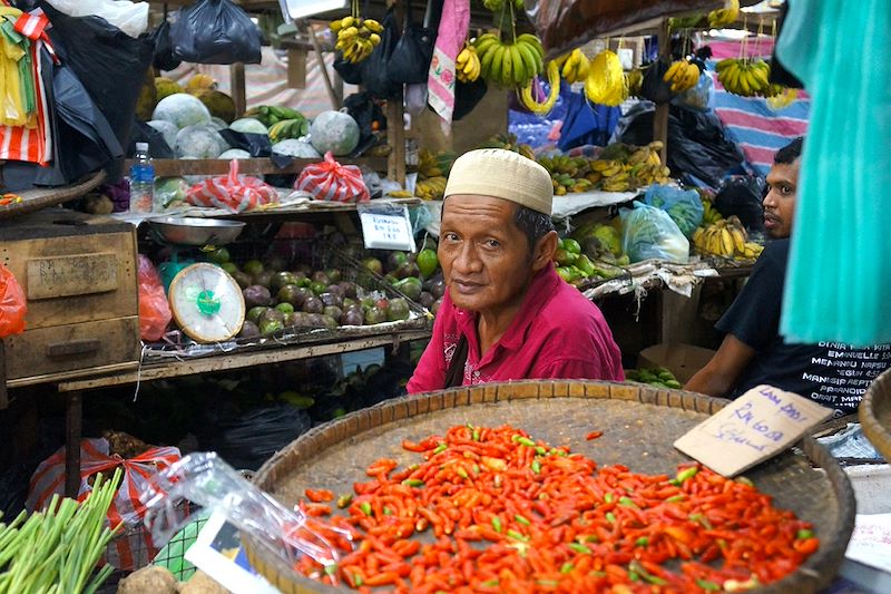 Marché de Kota Kinabalu - Bornéo - Malaisie