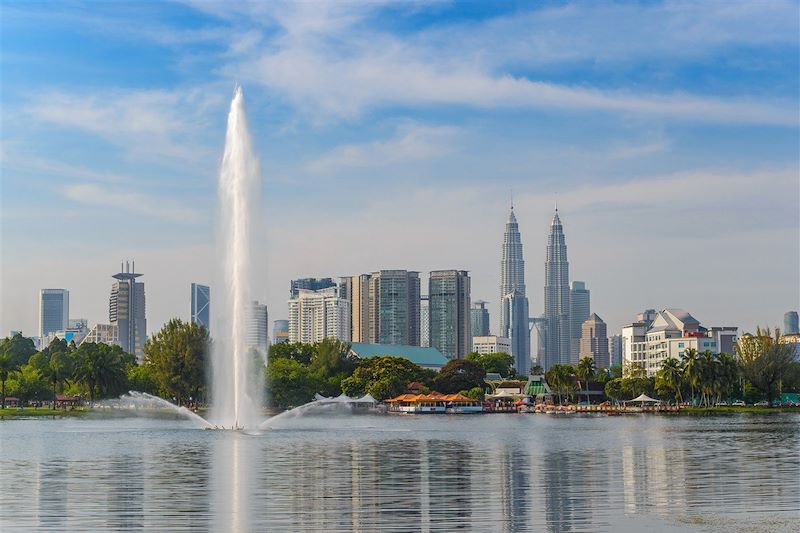 Vue sur Kuala Lumpur depuis le parc de Titiwangsa - Malaisie