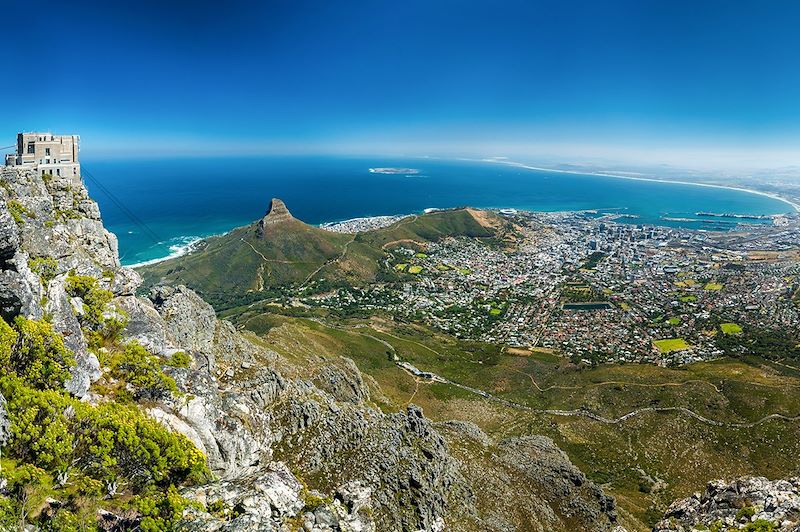 Vue sur la baie du Cap depuis la Montagne de la Table - Afrique du Sud