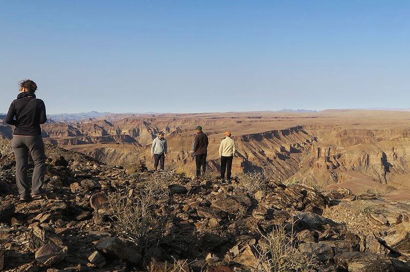 Touristes au Fish River Canyon - Karas - Namibie