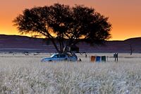 Sesriem Campsite collé au parc national de Namib-Naukluft - Sesriem - Namibie