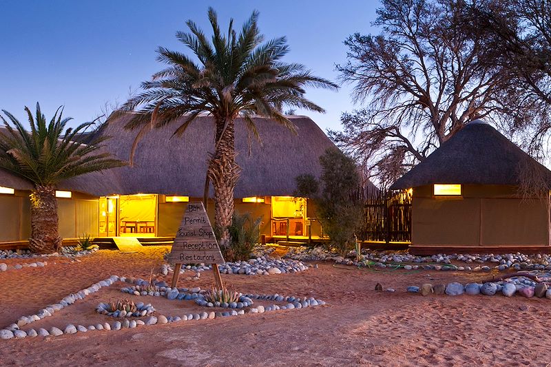 Sesriem Campsite collé au parc national de Namib-Naukluft - Sesriem - Namibie