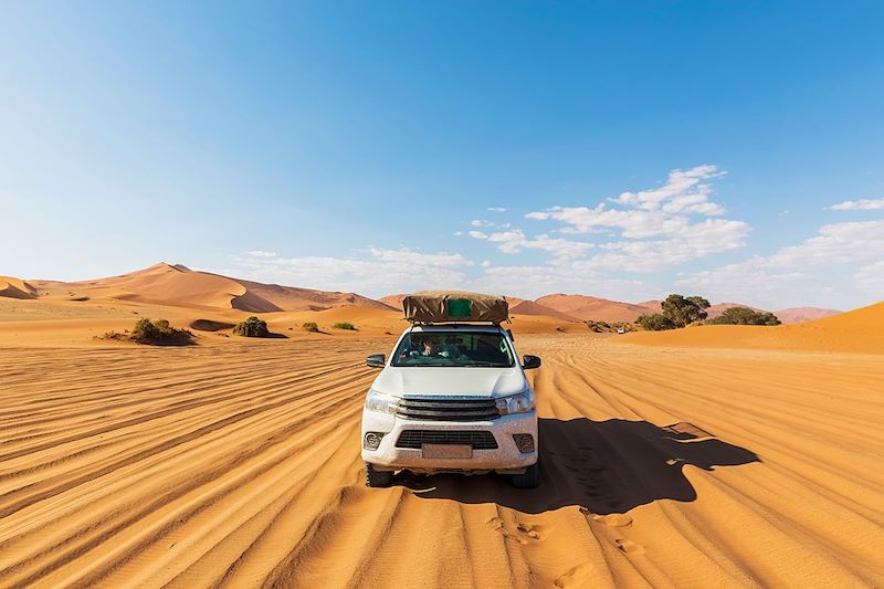 Désert, nature, bivouacs et feux de camp ! Partez à l'aventure sur les plus belles pistes d'Afrique du désert du Namib à Cape Town