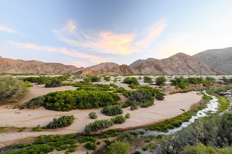 La rivière Hoanib et le canyon de Khowarib - Région de Kunene - Namibie