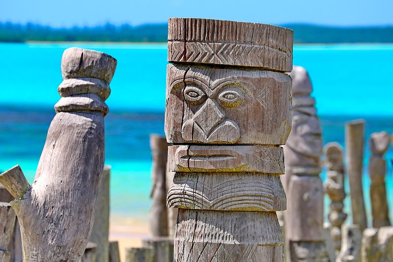 Totem sur l'île des Pins - Nouvelle-Calédonie