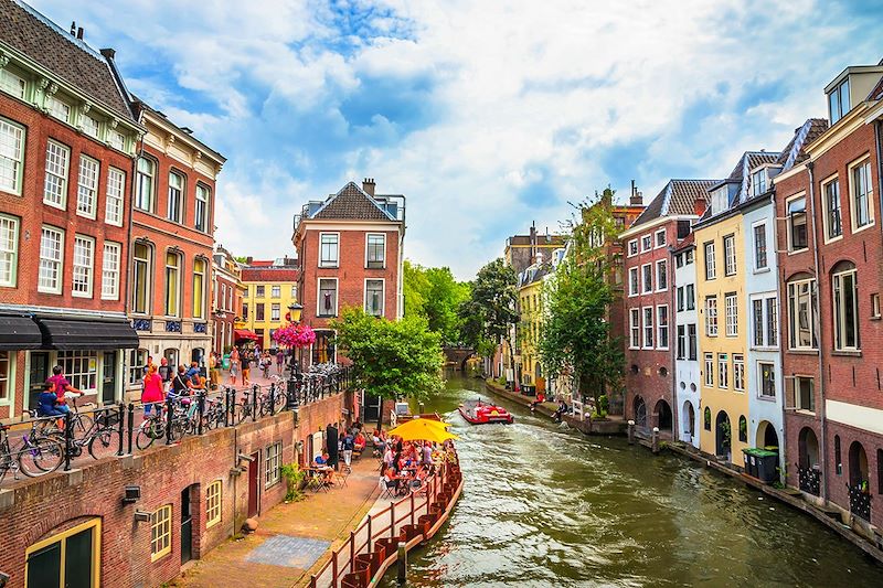 Maisons traditionnelles de l'Oudegracht - Utrecht - Pays-Bas