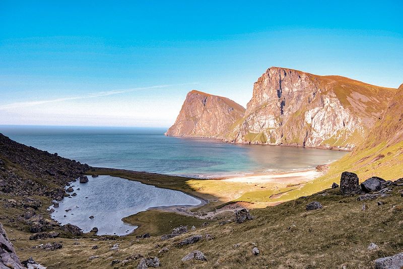 Plage de Kvalvika - Îles Lofoten - Norvège