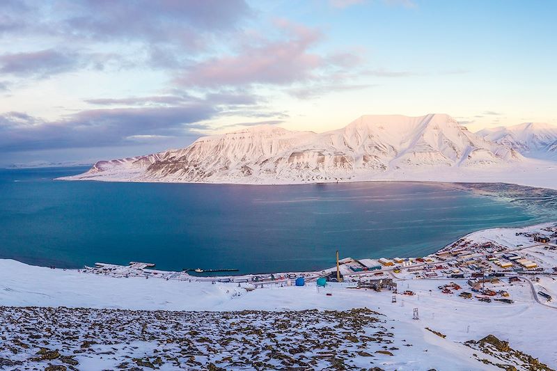 Vue sur Longyearbyen - Svalbard - Norvège