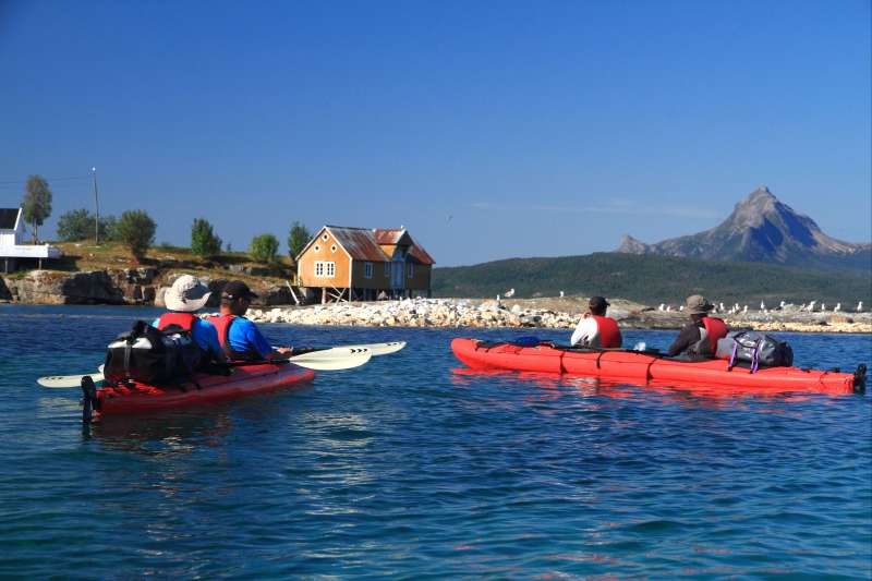 Voyage à la neige Norvège : Rando kayak dans la baie d\'Efjord Voyage à la neige : Norvège : Rando kayak dans la baie d\'Efjord