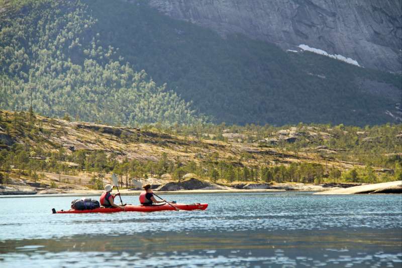 Rando kayak dans la baie d'Efjord