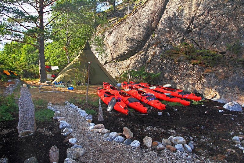 Rando kayak dans la baie d'Efjord