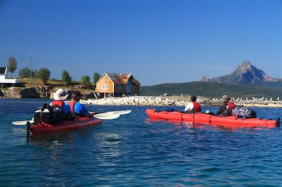voyage Rando kayak dans la baie d'Efjord