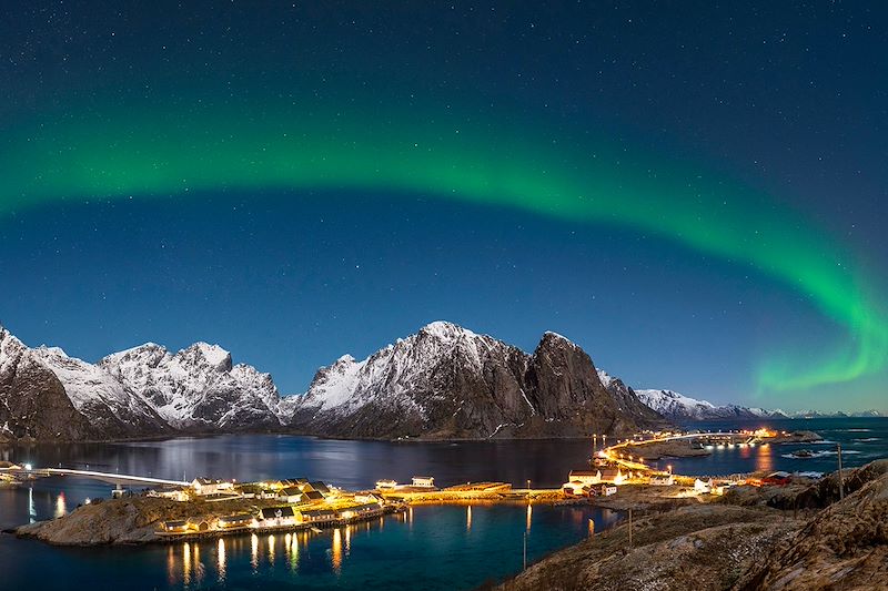 Voyage de Tromso aux Lofoten, à la recherche des aurores boréales, le tout en hôtel et nuit sur l'Express Côtier 