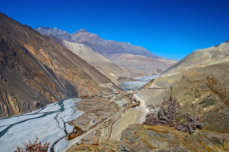 Vallée près de Jomsom - District de Mustang - Népal
