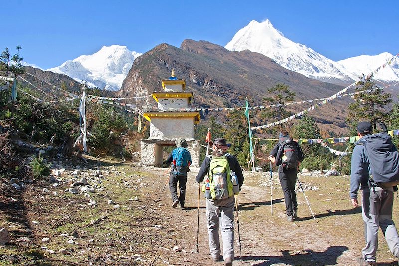 Trek de Lho au glacier Pungen-Samagau autour du Manaslu - Népal