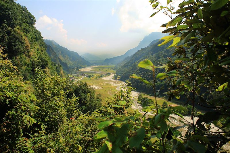 La vallée de Seti et le village de Phedi - Himalaya - Népal