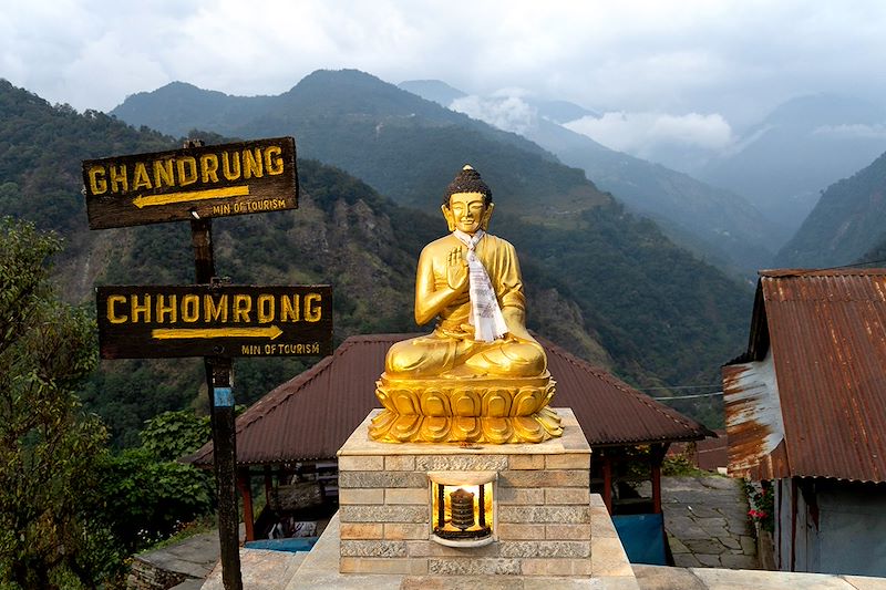 Bouddha entre Ghandruk et Chomrong - Népal