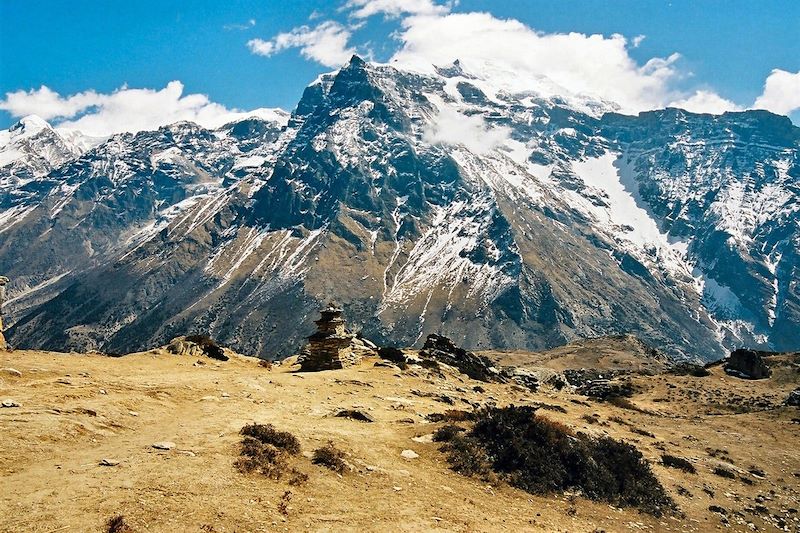 Face nord de Pisang Peak (6 092 m) - Népal