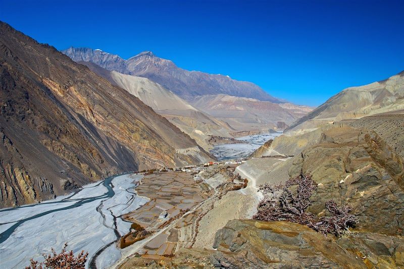 Vallée près de Jomsom - District de Mustang - Népal