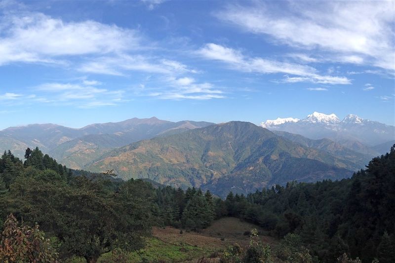 Vue sur le Numbur Himal et Pike Peak - Népal