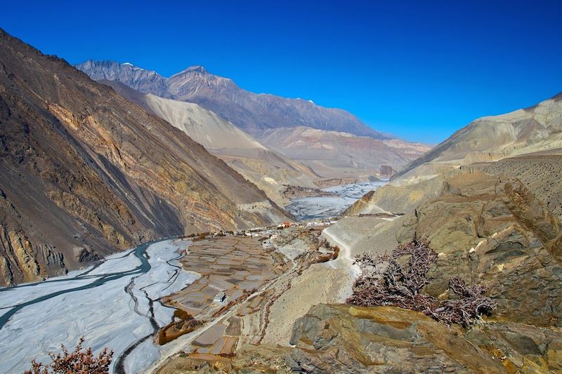 Vallée près de Jomsom - District de Mustang - Népal