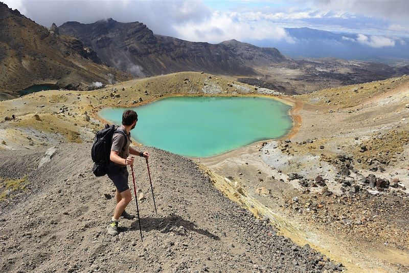 Le lac d'Émeraude dans le parc national de Tongariro - Île du Nord - Nouvelle-Zélande