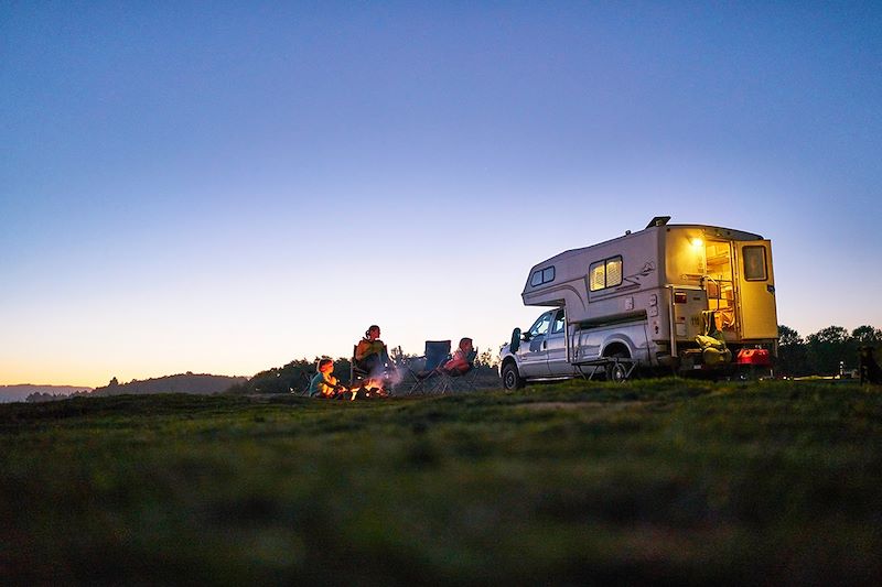 Ma famille en camping car chez les kiwis