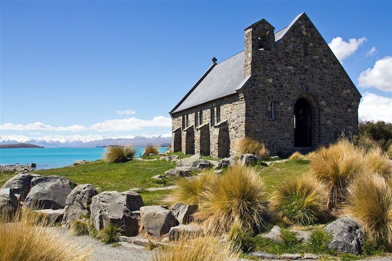 Chapelle au bord du lac Tekapo - Nouvelle Zélande