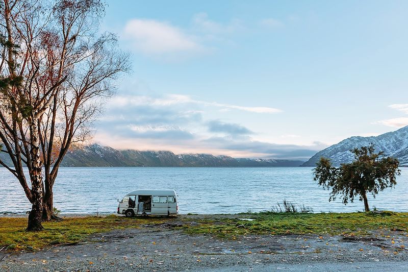 En van dans les environs de Queenstown - Nouvelle-Zélande