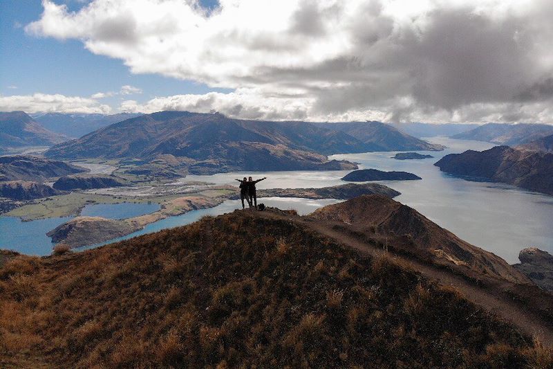 Randonneurs vers le lac Wanaka - Nouvelle-Zélande