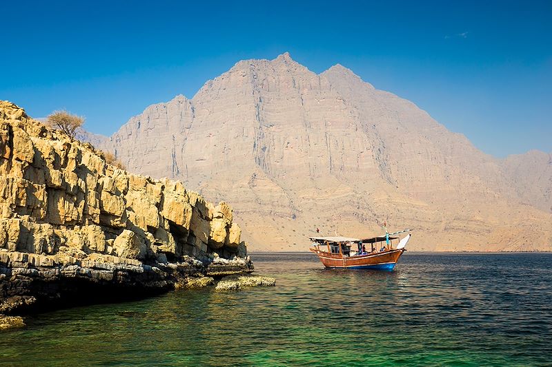 Dhow dans la péninsule de Musandam - Oman