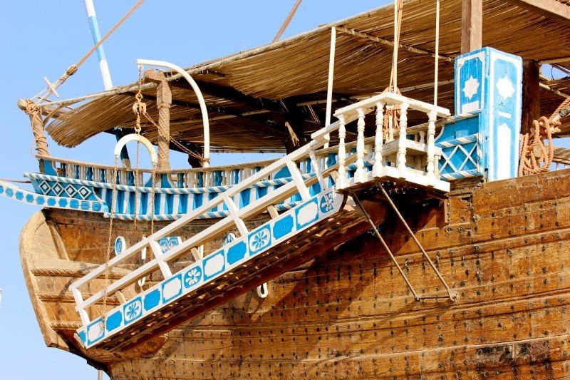 Bateau traditionnel dans le port du Sur - Oman