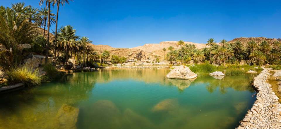 Autotour et découverte d'Oman en hôtels et campement dans le désert des Wahibas, wadis, canyons du Jebel Akhdar et palmeraies