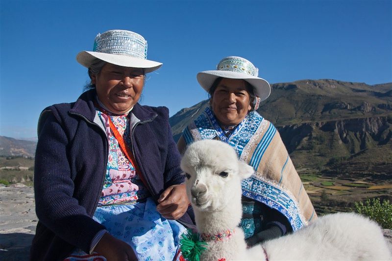 Portrait de femmes péruviennes - Canyon de Colca - Pérou