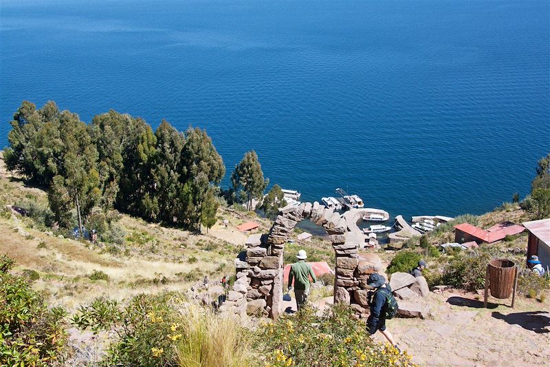 Lac Titicaca depuis l'île de Taquile - Province de Puno - Pérou