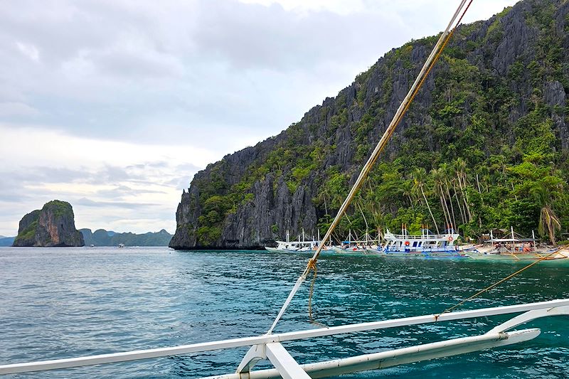 À bord d'un bangka en direction de Bacuit Bay - Philippines
