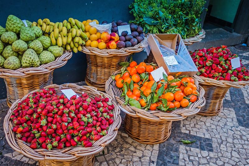 Marché à Funchal - Madère - Portugal