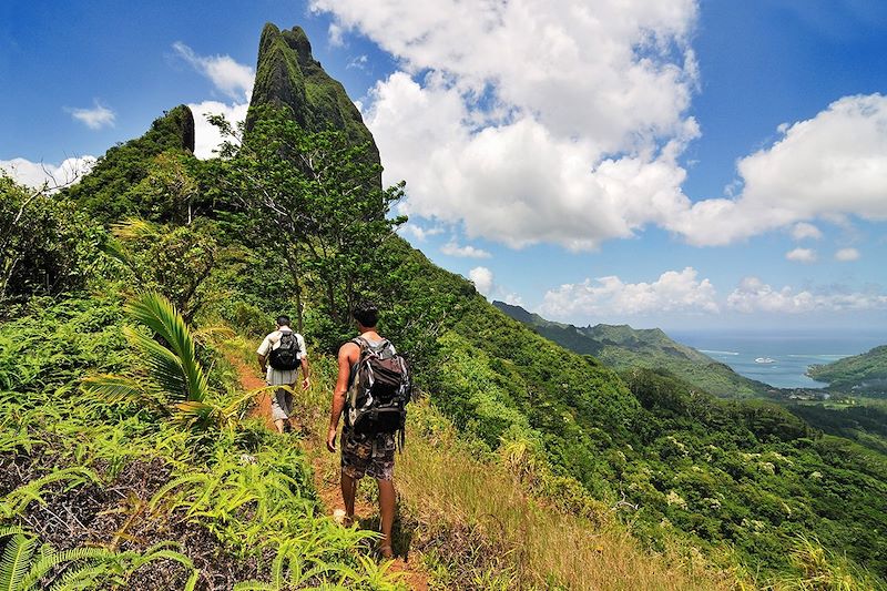 Randonnée au Three-Coconut-Pass - Mont Tohiea - Moorea - Polynésie