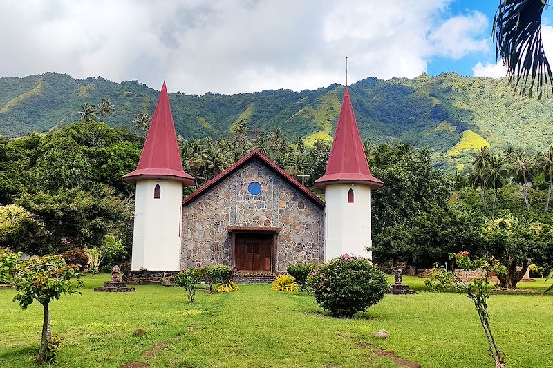 Cathédrale Notre-Dame de Taiohae à Nuku Hiva - Archipel des Marquises - Polynésie française