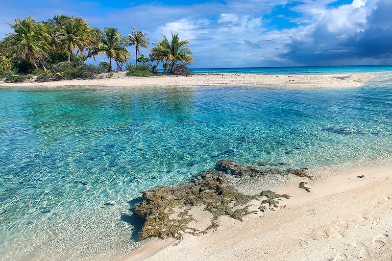 Île aux récifs à Rangiroa - Archipel des Tuamotu - Polynésie française