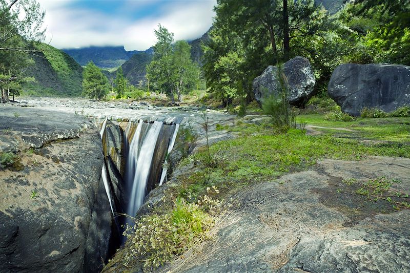 Cascade des Trois Roches - Cirque de Mafate - Parc national de La Réunion - La Réunion