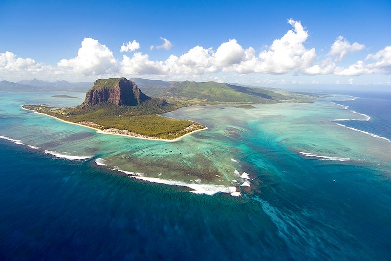 Vue aérienne de l'Île Maurice
