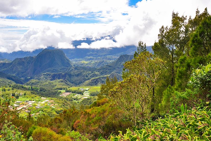 Vue depuis le Col des Bœufs - Île de la Réunion