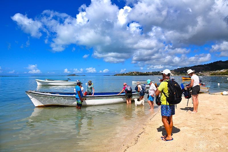 Trajet en bateau à l'Île aux Chats - Rodrigues