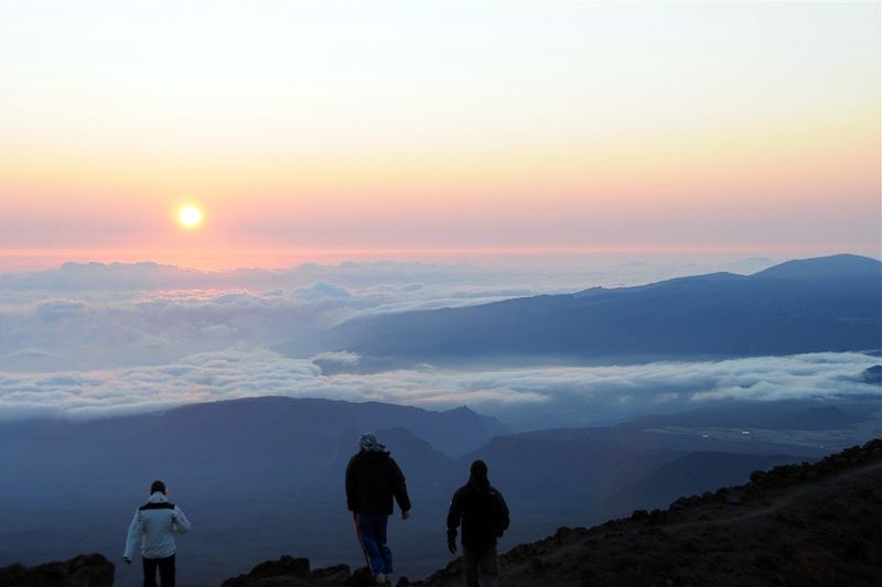 Lever de soleil sur le toit de l'océan Indien - Piton des Neiges - Réunion