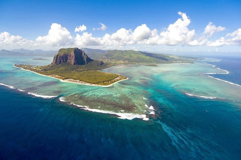 Vue aérienne de l'Île Maurice