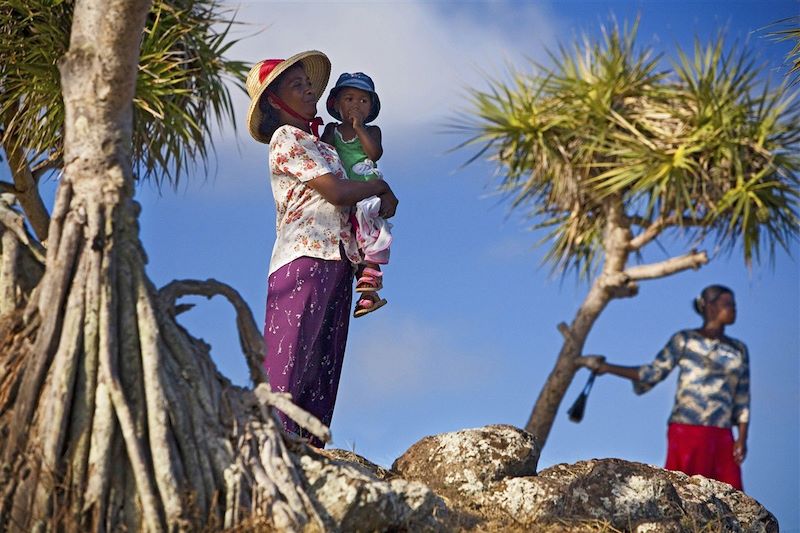 Famille sur l'île de Rodrigues