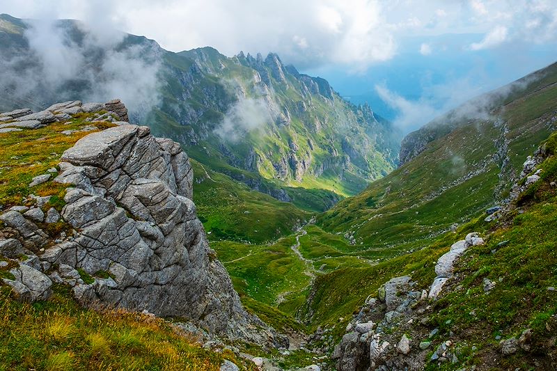 Sur le chemin vers le sommet Omu - Monts Bucegi - Roumanie