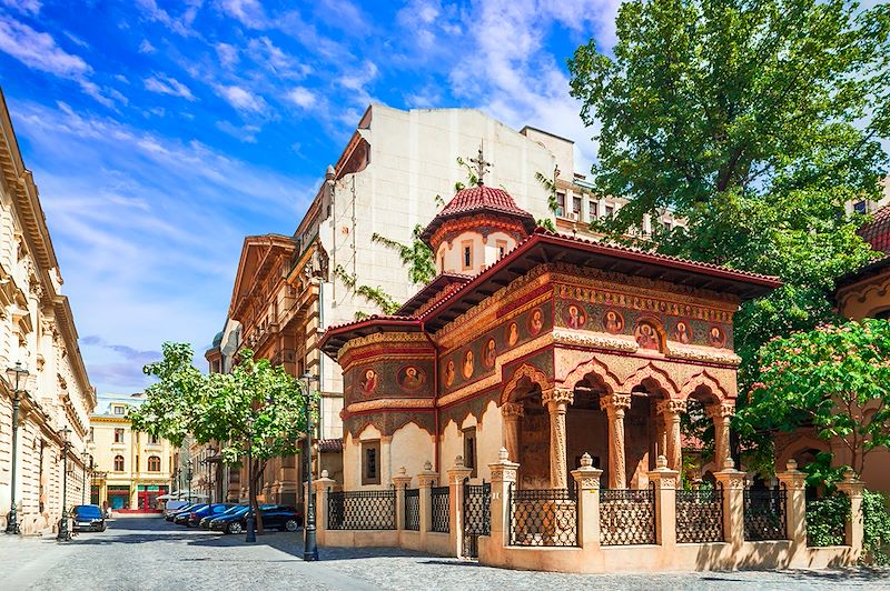 Église du monastère Stavropoleos - Bucarest - Roumanie